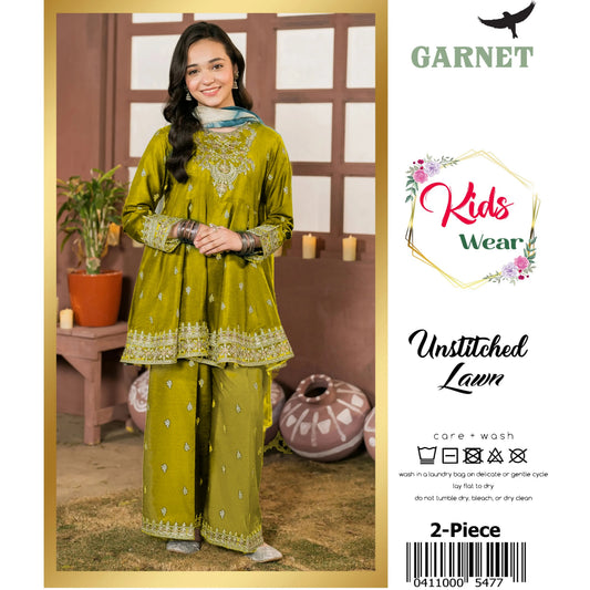 Kids Luxury Lawn 2Pc