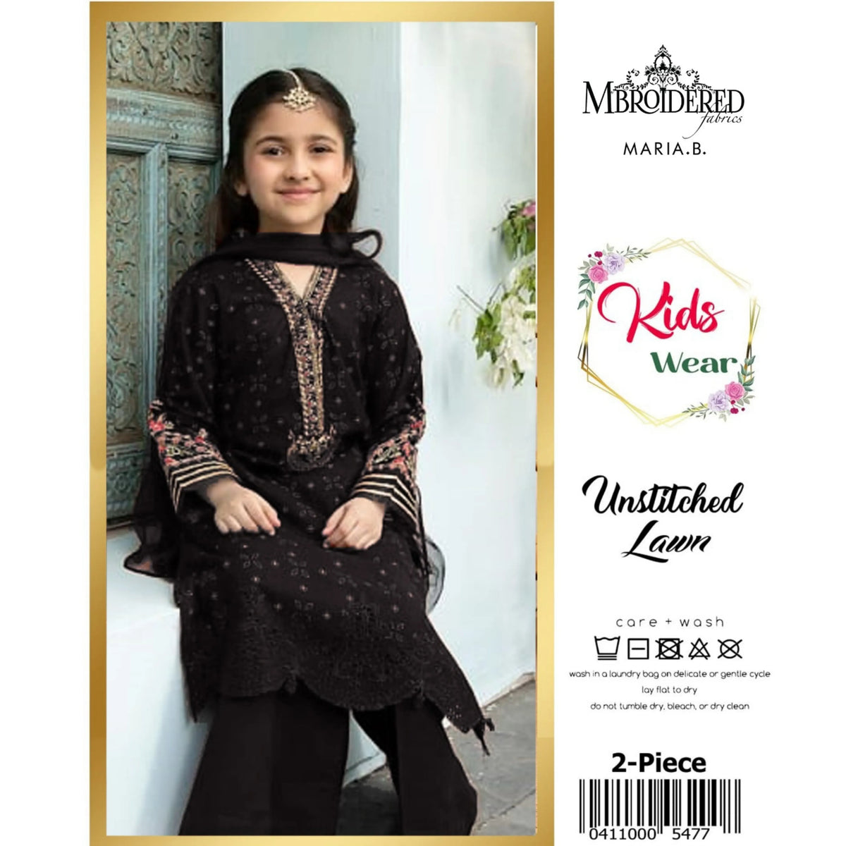 Kids Luxury Lawn 2Pc