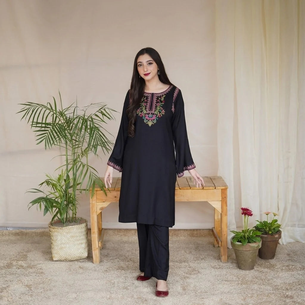 Luxury Dhanak Embroidered 3PC