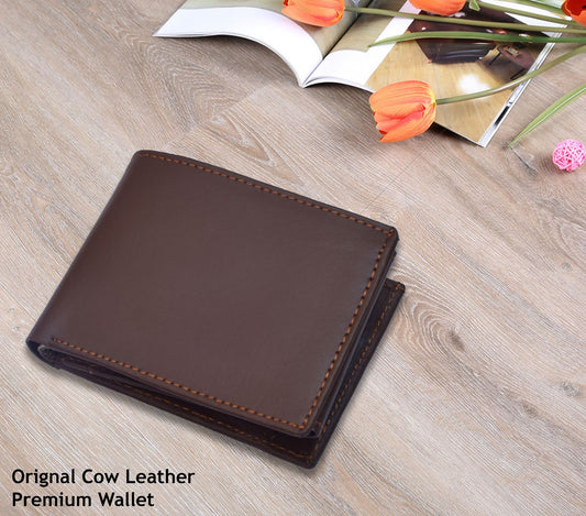 Short Original Cow Leather Wallet