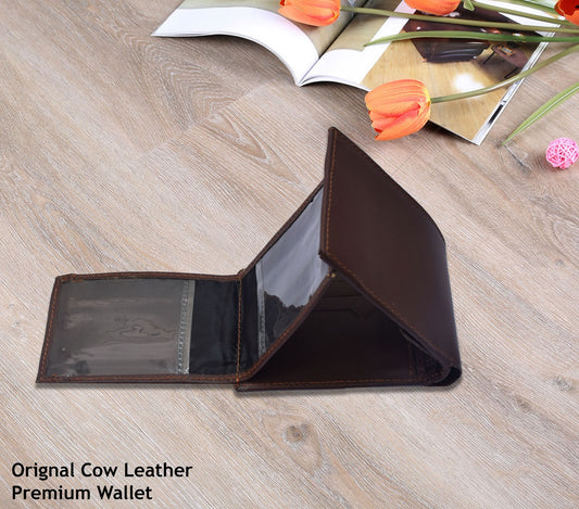 Short Original Cow Leather Wallet