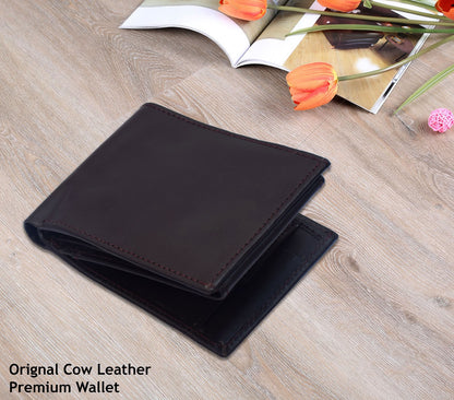 Short Original Cow Leather Wallet