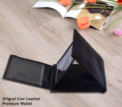 Short Original Cow Leather Wallet