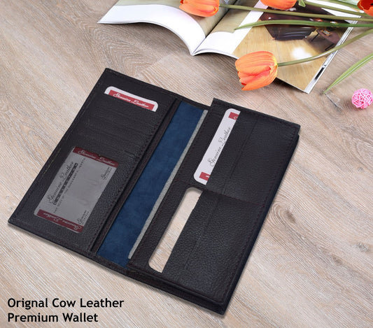 Long Original Cow Leather Wallet