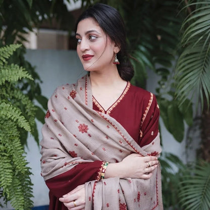 Luxury Dhanak Embroidered 3PC