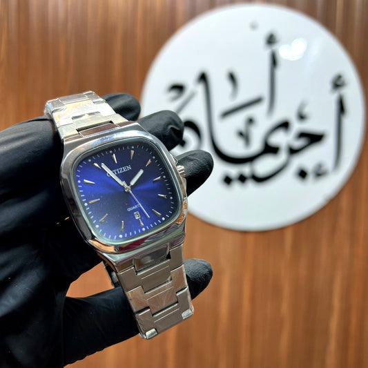 Citizen Cushion Shape Blue Wrist Watch