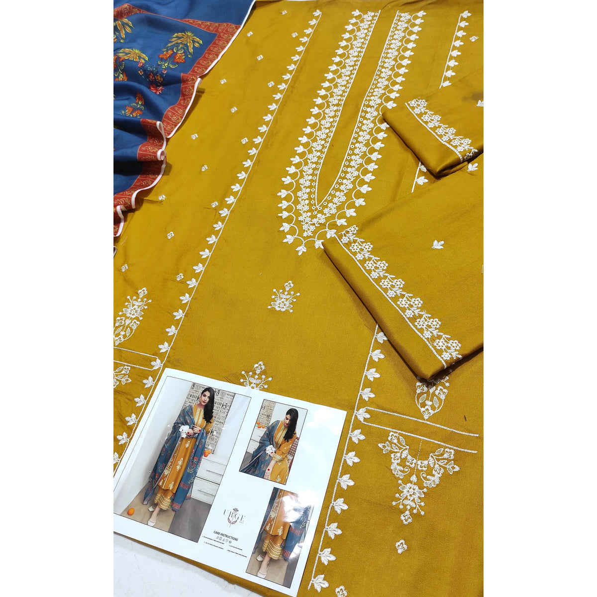 Luxury Dhanak Embroidered 3PC