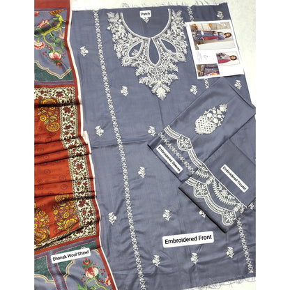 Luxury Dhanak Embroidered 3PC
