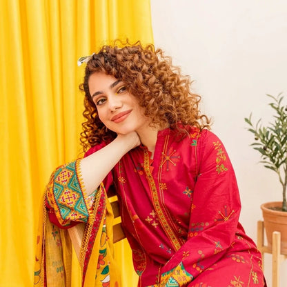 Luxury Dhanak Embroidered 3PC