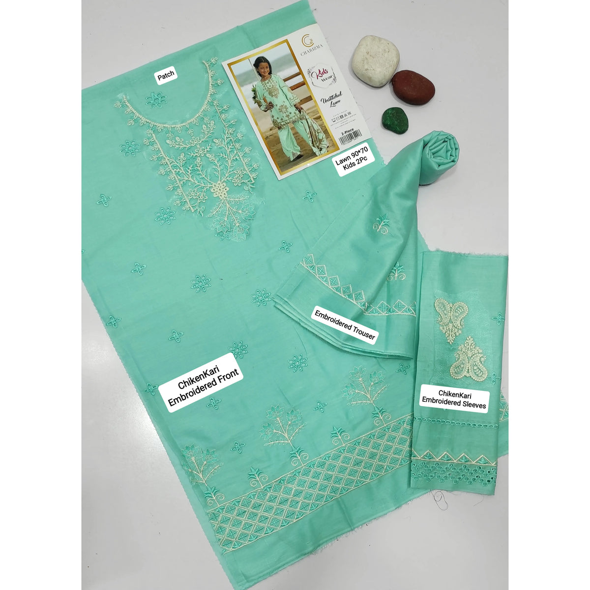 Kids Luxury Lawn 2Pc