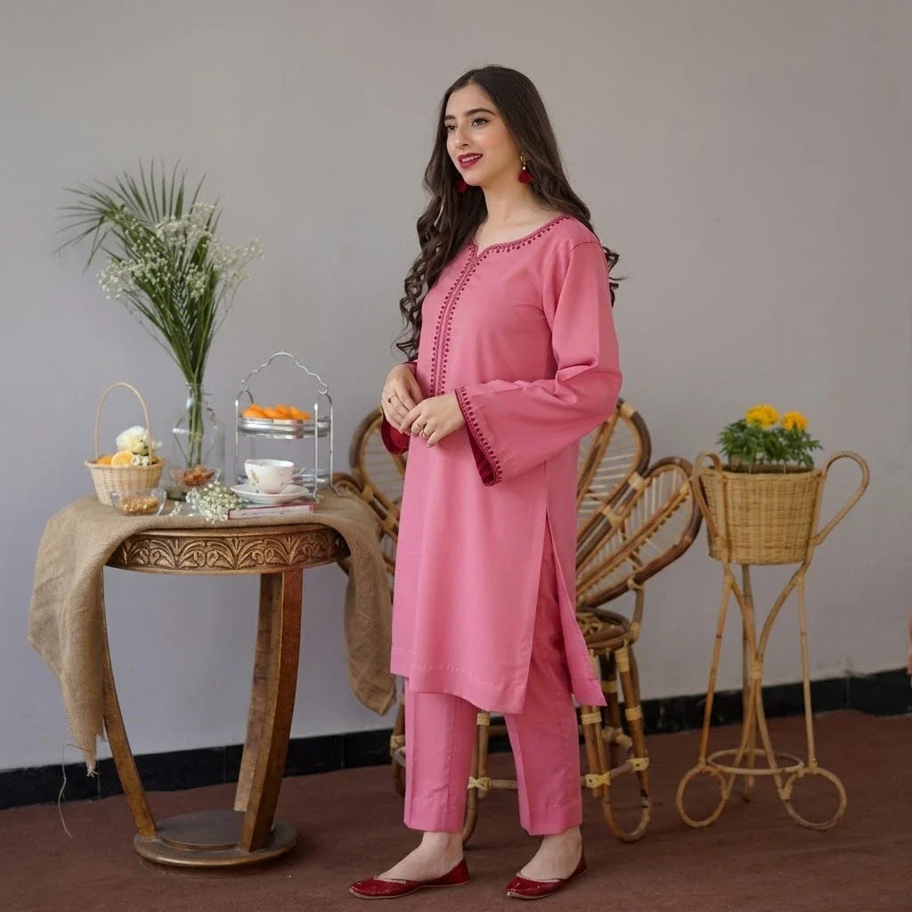Luxury Dhanak Embroidered 3PC