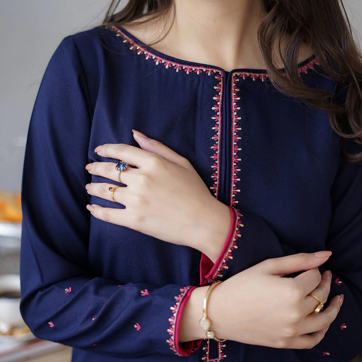 Luxury Dhanak Embroidered 3PC
