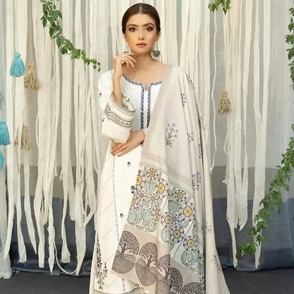 Luxury Dhanak Embroidered 3PC
