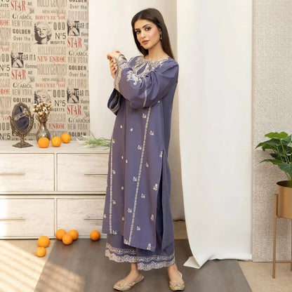 Luxury Dhanak Embroidered 3PC