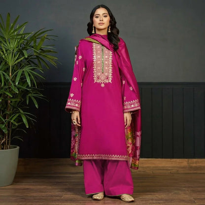 Luxury Dhanak Embroidered 3PC