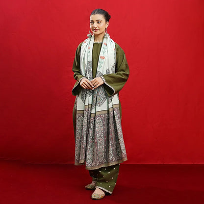 Luxury Dhanak Embroidered 3PC