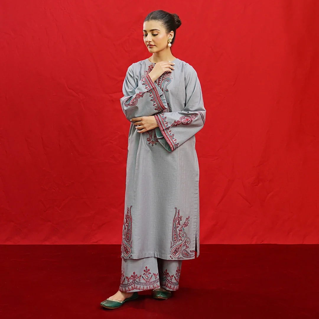 Luxury Dhanak Embroidered 3PC