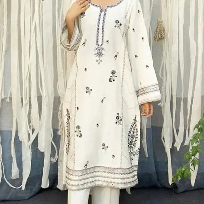 Luxury Dhanak Embroidered 3PC