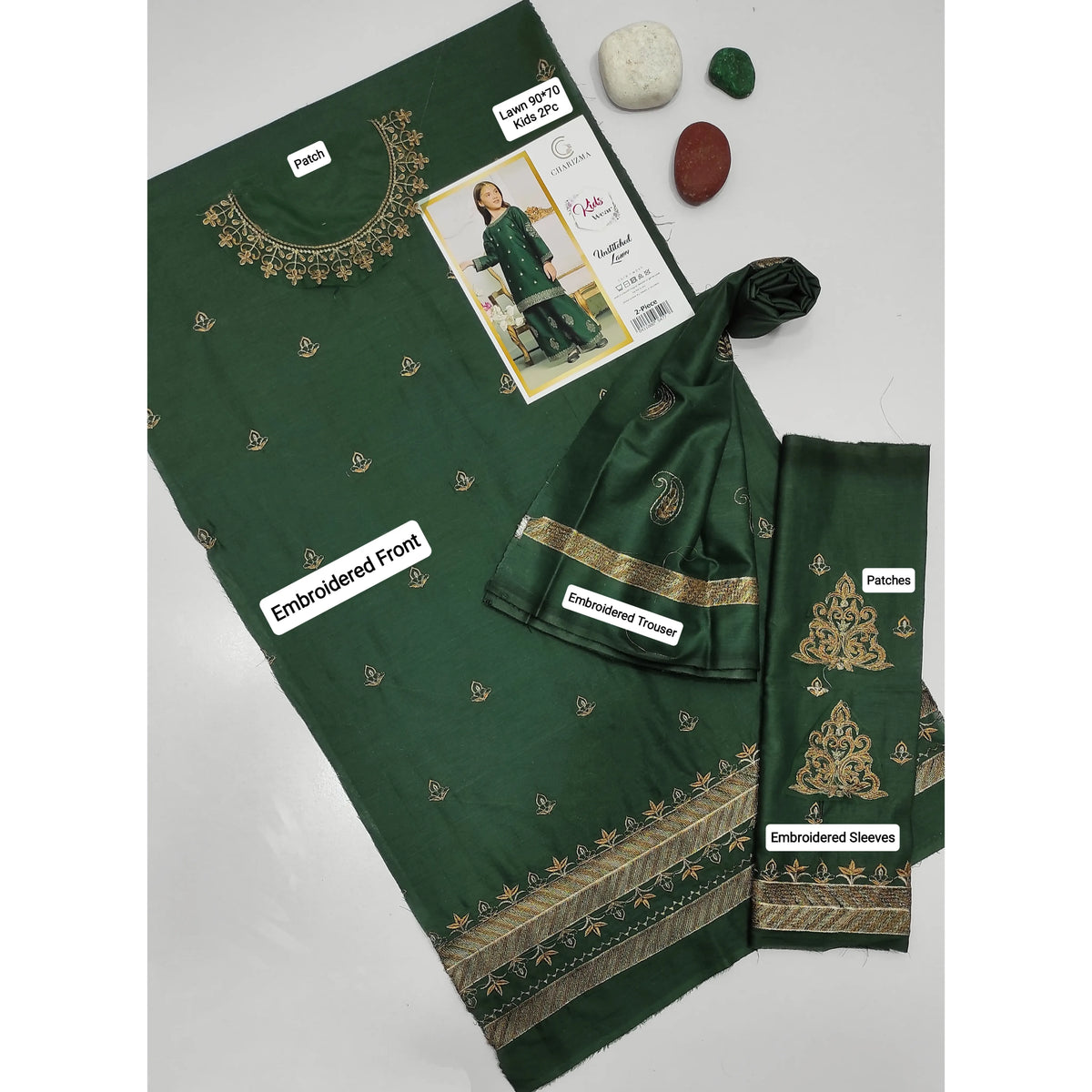 Kids Luxury Lawn 2Pc