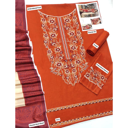 Luxury Dhanak Embroidered 3PC
