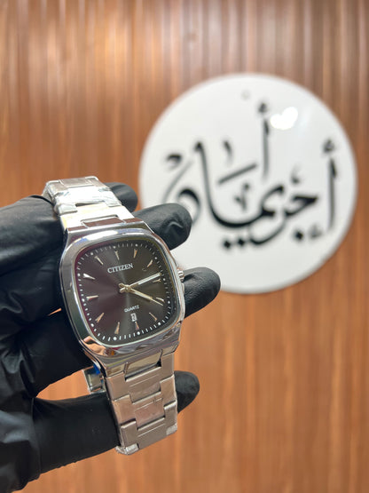 Citizen Cushion Shape Black Wrist Watch