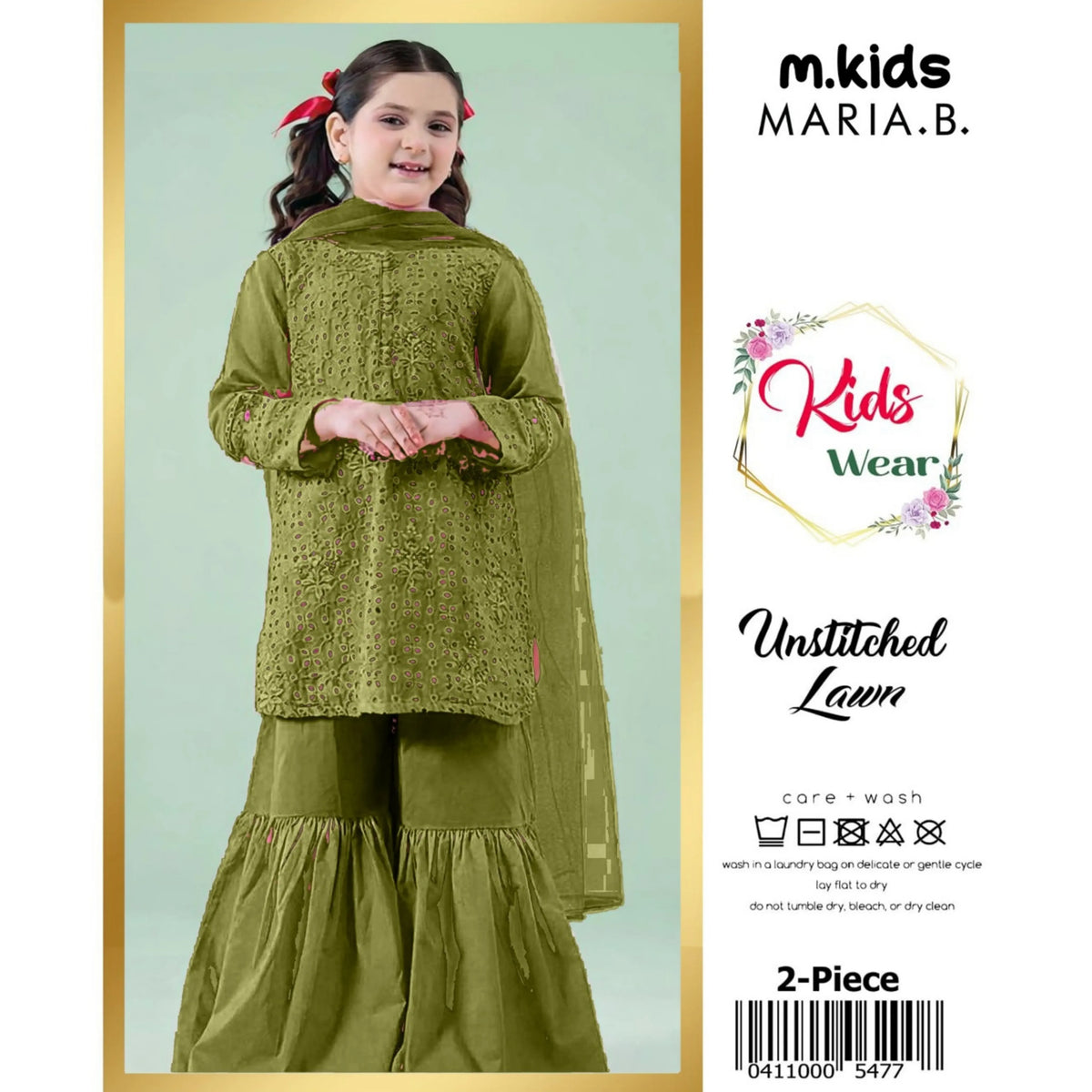 Kids Luxury Lawn 2Pc