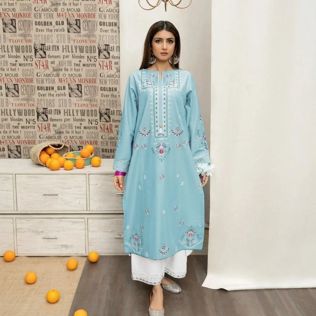 Luxury Dhanak Embroidered 3PC