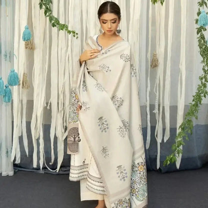 Luxury Dhanak Embroidered 3PC