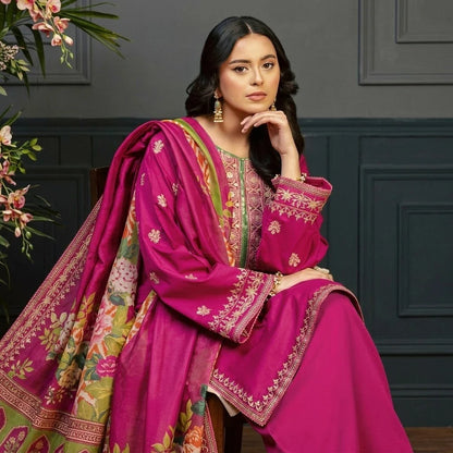 Luxury Dhanak Embroidered 3PC