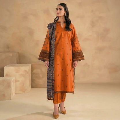 Luxury Dhanak Embroidered 3PC