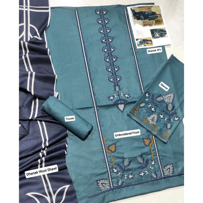 Luxury Dhanak Embroidered 3PC