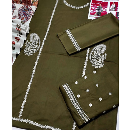 Luxury Dhanak Embroidered 3PC