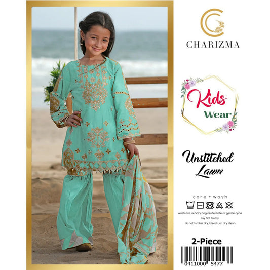 Kids Luxury Lawn 2Pc