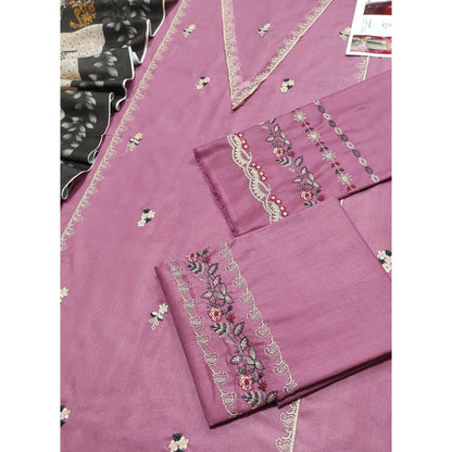 Luxury Dhanak Embroidered 3PC