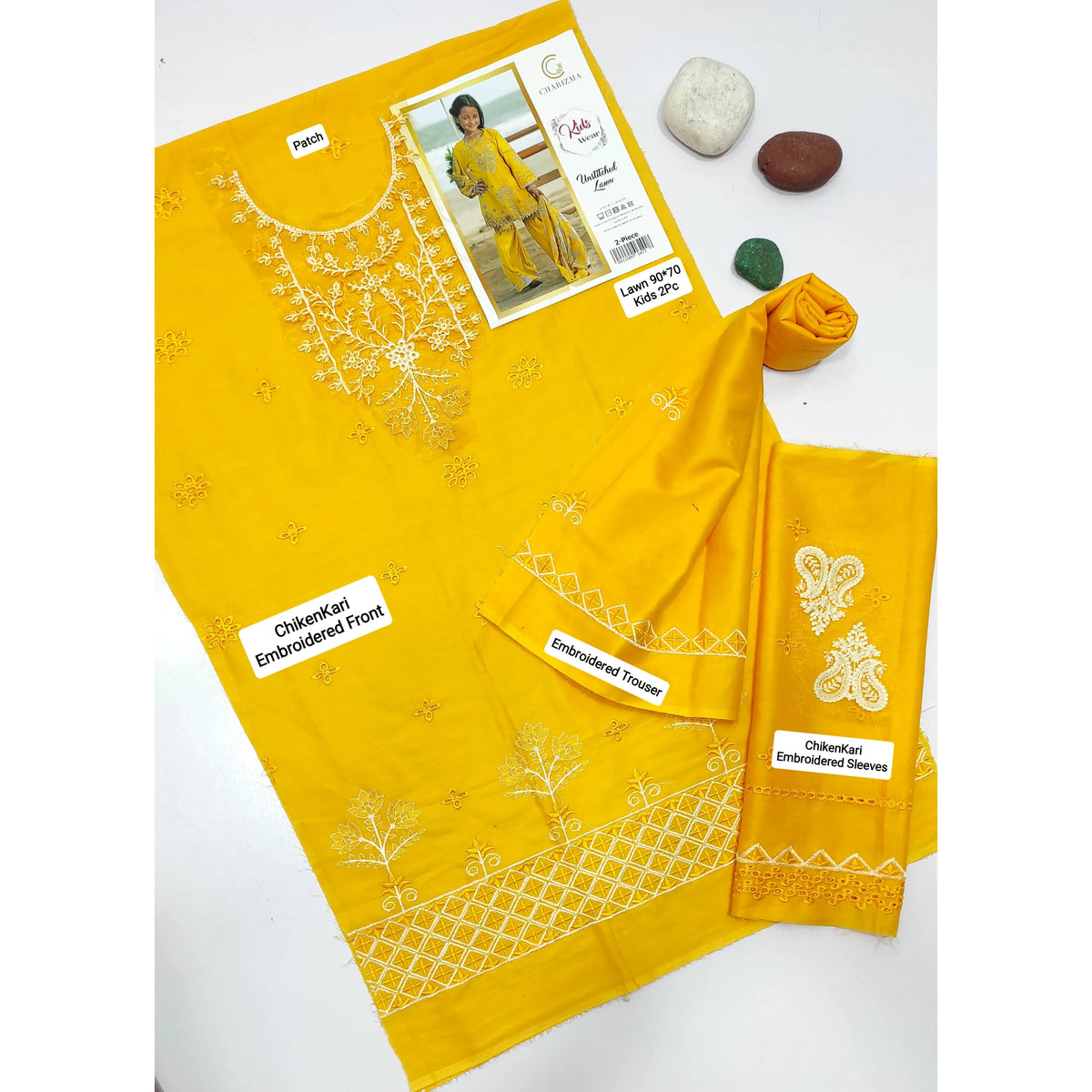 Kids Luxury Lawn 2Pc