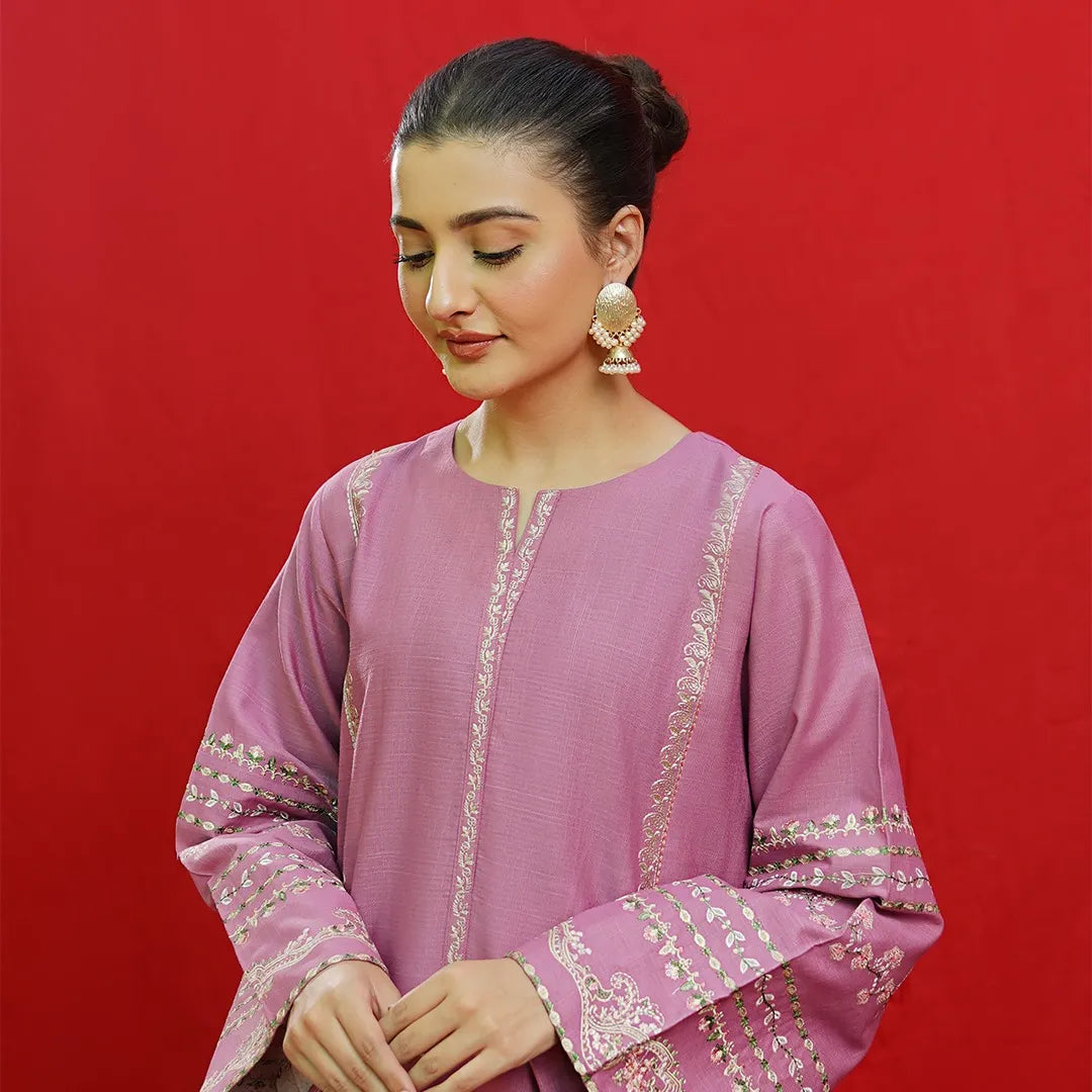 Luxury Dhanak Embroidered 3PC