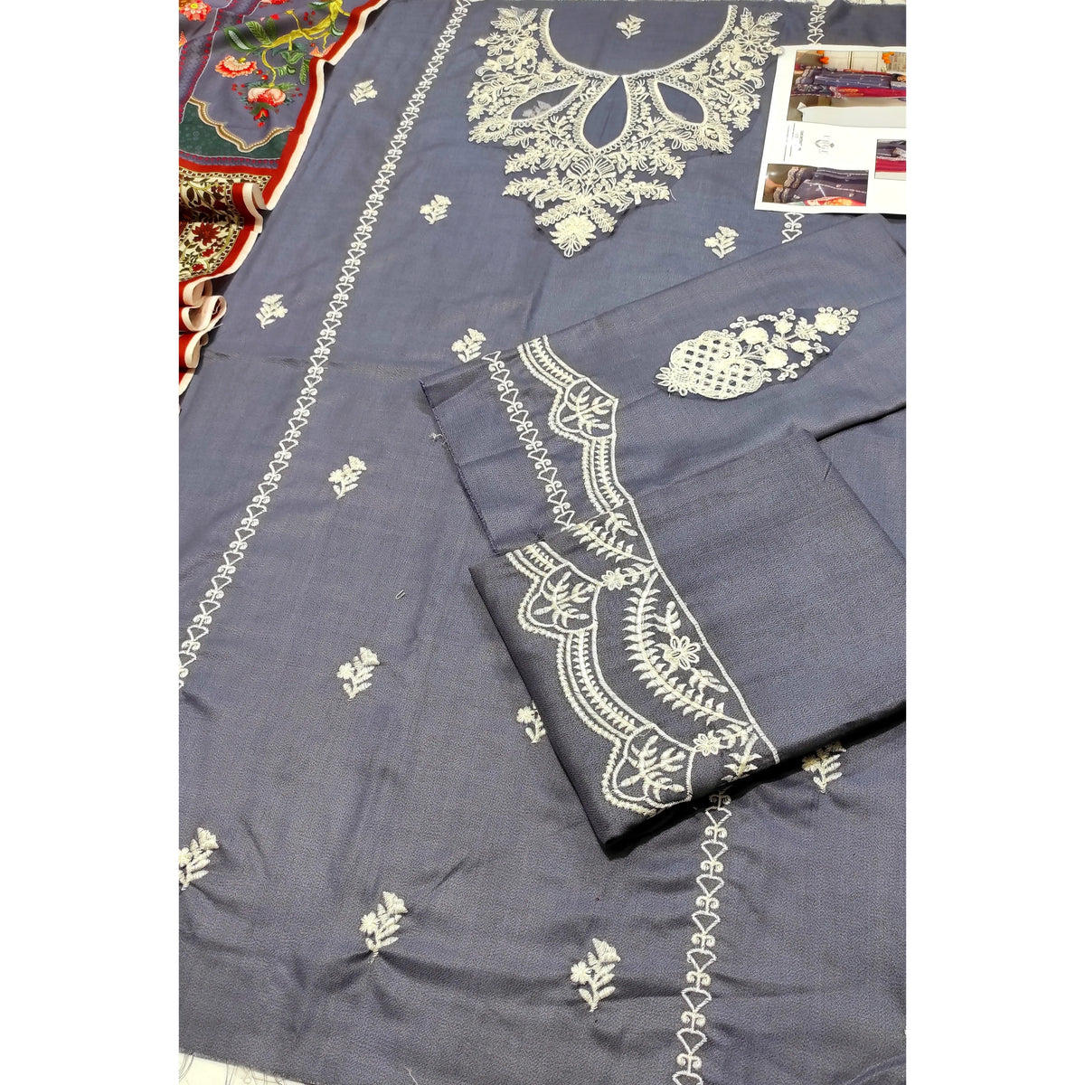 Luxury Dhanak Embroidered 3PC