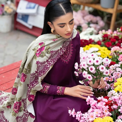 Luxury Dhanak Embroidered 3PC