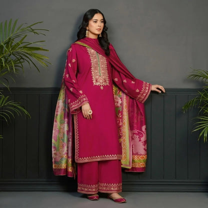 Luxury Dhanak Embroidered 3PC