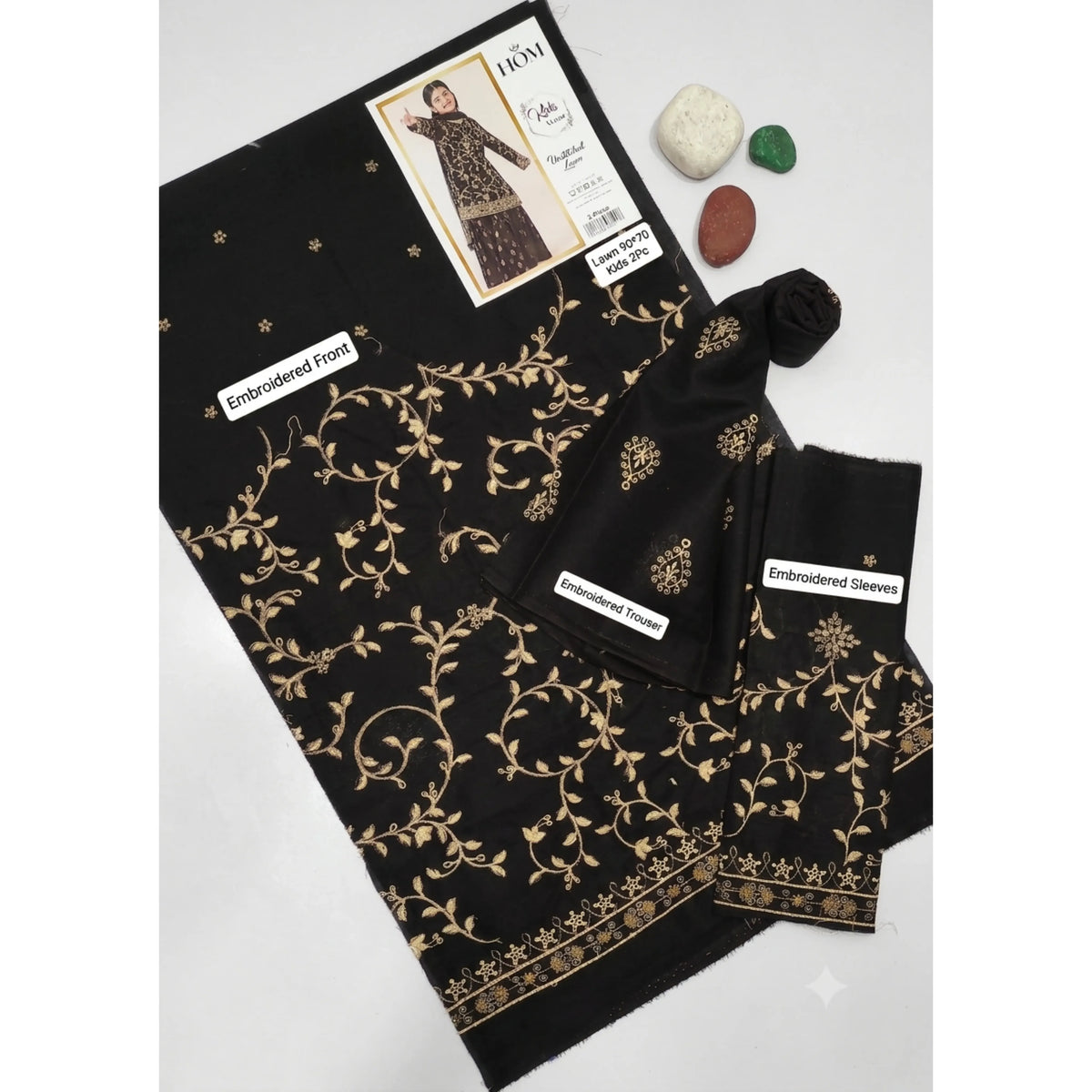 Kids Luxury Lawn 2Pc