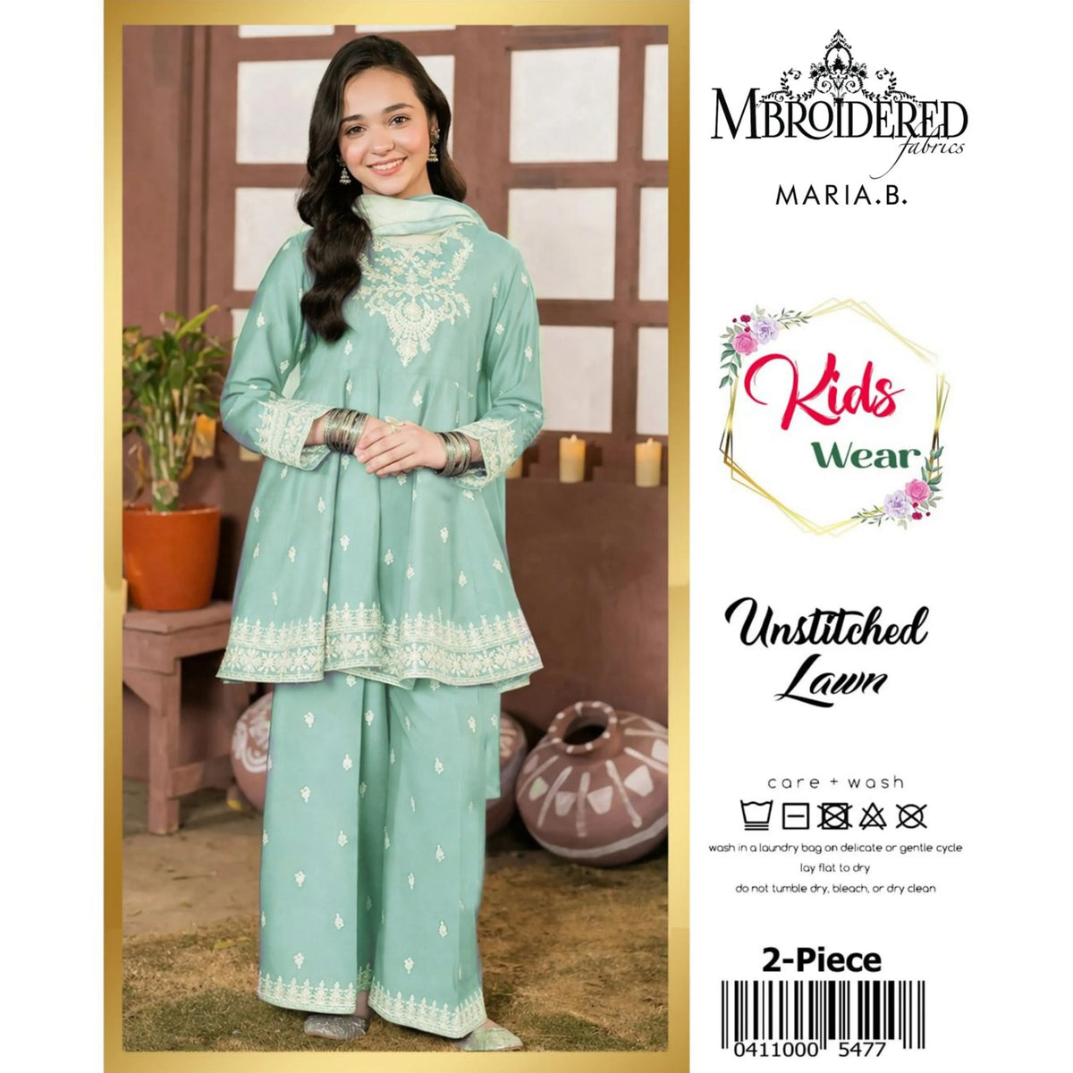 Kids Luxury Lawn 2Pc
