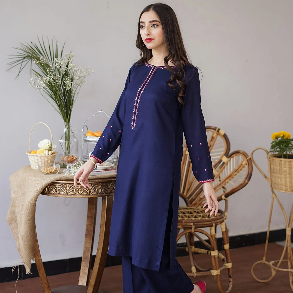 Luxury Dhanak Embroidered 3PC