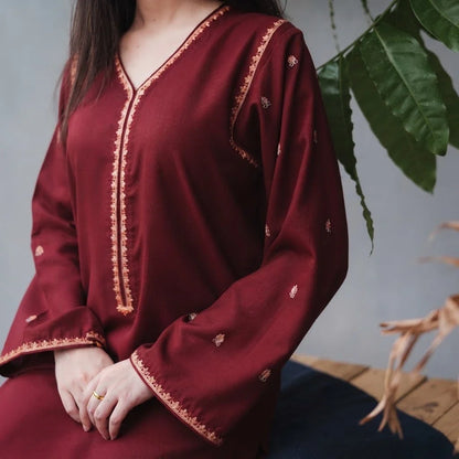 Luxury Dhanak Embroidered 3PC