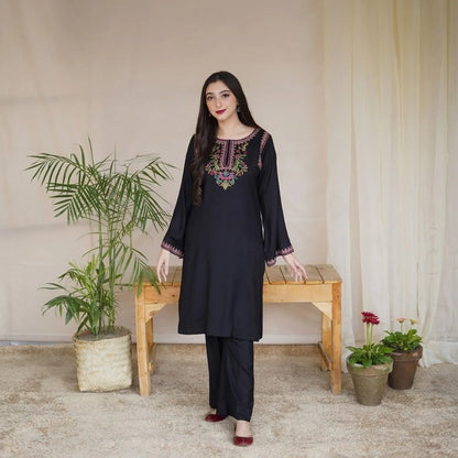 Luxury Dhanak Embroidered 3PC