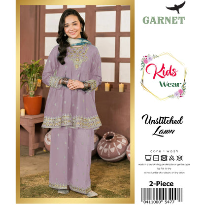Kids Luxury Lawn 2Pc