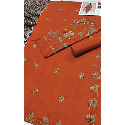 Luxury Dhanak Embroidered 3PC