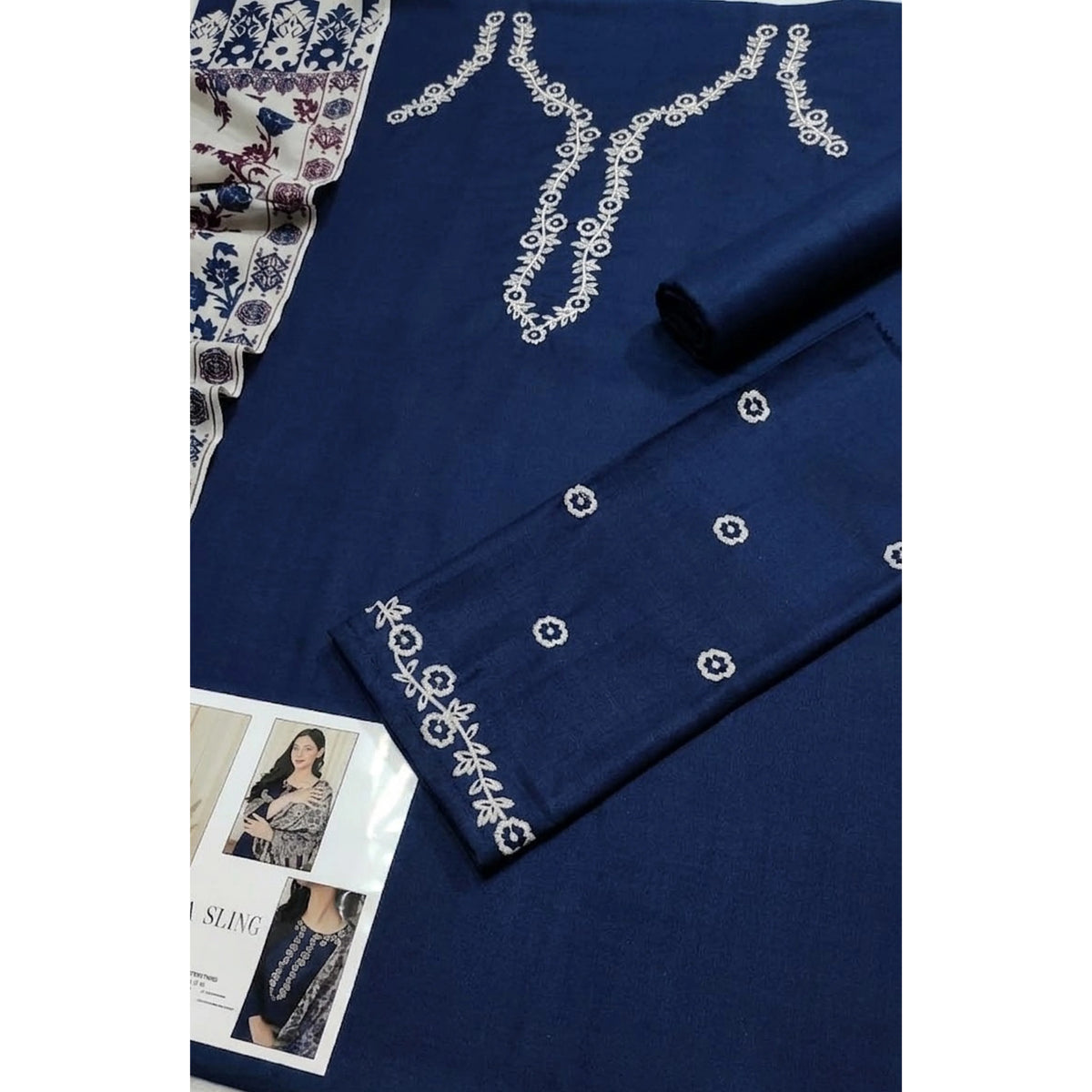 Luxury Dhanak Embroidered 3PC