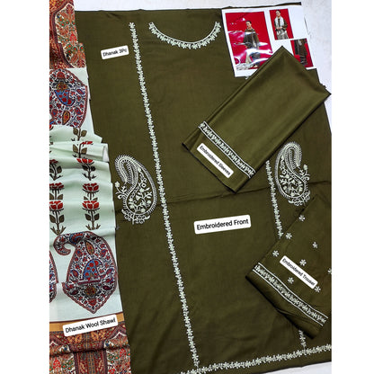Luxury Dhanak Embroidered 3PC