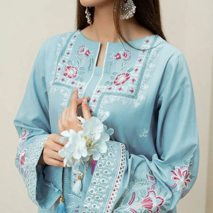 Luxury Dhanak Embroidered 3PC