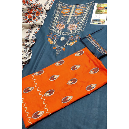 Luxury Dhanak Embroidered 3PC
